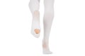 Compression Hosiery for surgery isolated on white. Medical stockings, tights for varicose veins therapy. Embolism Royalty Free Stock Photo