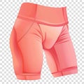 Compression shorts transparent background realistic element