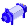 Compressor air pump icon, isometric style Royalty Free Stock Photo