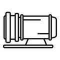 Compressor equipment icon outline vector. Air machine