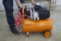 The compressor is portable for purging operations. Equipment for production