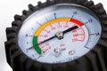 A compressor pressure gauge Royalty Free Stock Photo