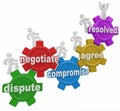 Compromise Dispute Negotiation Agreement Resolution People on Ge Royalty Free Stock Photo