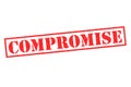 COMPROMISE Rubber Stamp Royalty Free Stock Photo