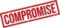 Compromise Rubber Stamp. Compromise Rubber Grunge Stamp Seal Vector Illustration Royalty Free Stock Photo