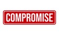 Compromise Rubber Stamp. Compromise Rubber Grunge Stamp Seal Vector Illustration Royalty Free Stock Photo