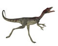 Compsognathus Dinosaur Running - 3D Render