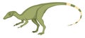 Compsognathus, illustration, vector Royalty Free Stock Photo