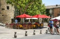 Comptoir des Arts Restaurant and Cafe in Hieres, a French picturesque small town in the Provence-Alpes-CÃÂ´te d\'Azur region