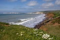 Compton Bay on the Isle of Wight, UK Royalty Free Stock Photo
