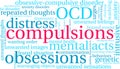 Compulsions Word Cloud Royalty Free Stock Photo