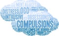 Compulsions Word Cloud Royalty Free Stock Photo