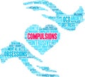 Compulsions Word Cloud Royalty Free Stock Photo