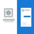 Computation, Computer, Computing, Data, Future Grey Logo Design and Business Card Template