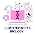 Computational biology concept.