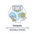 Compute concept icon