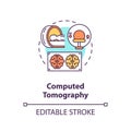 Computed tomography concept icon