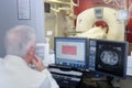 computed tomography or mri scanner test analysis Royalty Free Stock Photo