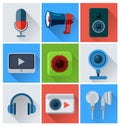 Computer Accessories icons Royalty Free Stock Photo