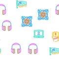 Computer Accessories And Parts Icons Set Vector Royalty Free Stock Photo