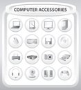 Computer accessories - vector