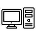 Computer accessory Isolated Vector Icon fully editable Royalty Free Stock Photo