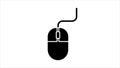computer accessory mouse vector symbol for electronics branding technology education and tutorials Royalty Free Stock Photo