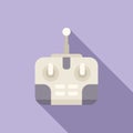 Computer aerial volume icon flat vector. Drone tech spy