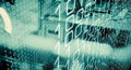 Computer algorithm binary code, cyberattack concept Royalty Free Stock Photo
