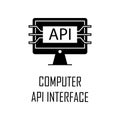 computer api interface icon. Element of Web Development for mobile concept and web apps. Detailed computer api interface icon can Royalty Free Stock Photo