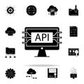 computer api interface icon. Web Development icons universal set for web and mobile Royalty Free Stock Photo