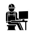 Computer architect Isolated Vector icon Which can easily modify or edit Royalty Free Stock Photo