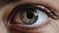 Scared Eyes: Hyperrealistic Digital Rendering Of A Woman\'s Eye