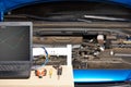 Computer auto diagnostic Royalty Free Stock Photo