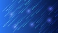 Computer background of numbers. Analytics, sorting, structuring, information transfer. Blue background with data flow. Binary code Royalty Free Stock Photo
