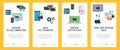 Computer, backup, report, data and cloud computing icons
