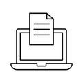 Computer banking Vector icon which can easily modify or edit Royalty Free Stock Photo