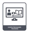 computer-based training icon in trendy design style. computer-based training icon isolated on white background. computer-based