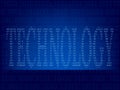 Computer binary code on Blue screen Royalty Free Stock Photo