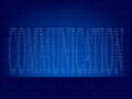 Computer binary code on Blue screen Royalty Free Stock Photo