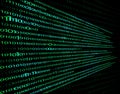 Computer binary code 1, 0, computer digital technology. transfer of information, data. modern vector pattern background, binary Royalty Free Stock Photo