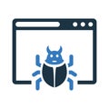 Computer, Bug, fixing, repair, virus icon