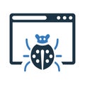 Computer, Bug, fixing, repair, virus icon