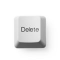 Computer button - delete Royalty Free Stock Photo