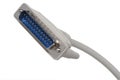Computer cable LPT Royalty Free Stock Photo