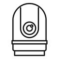 Computer camera icon outline vector. Video camcorder