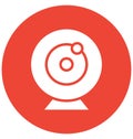 Computer camera Isolated Vector Icon which can easily modify or edit Royalty Free Stock Photo