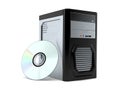 Computer with cd disc