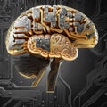 Computer Chip AI Brain