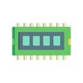 Computer Chip Icon for RAM Usage Royalty Free Stock Photo